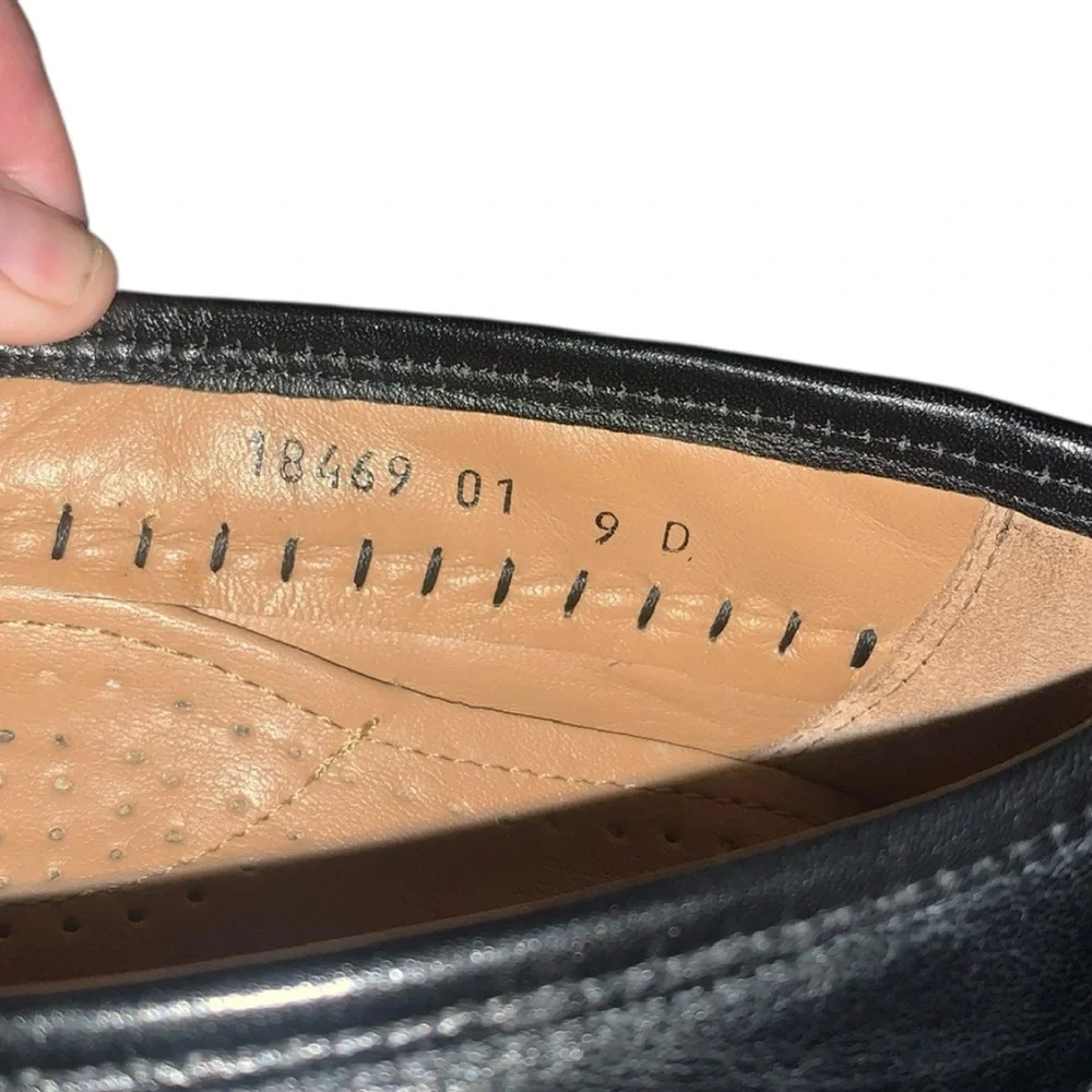 Florsheim Men's 9 Black Crocodile Embossed Tassel Detail Dress Career Loafers